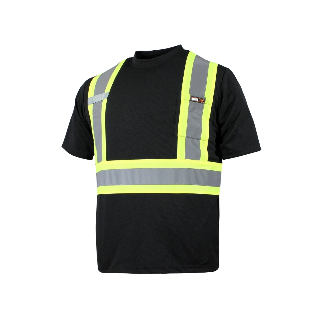 t shirt haute visibilitÉ manches courtes ganka noir